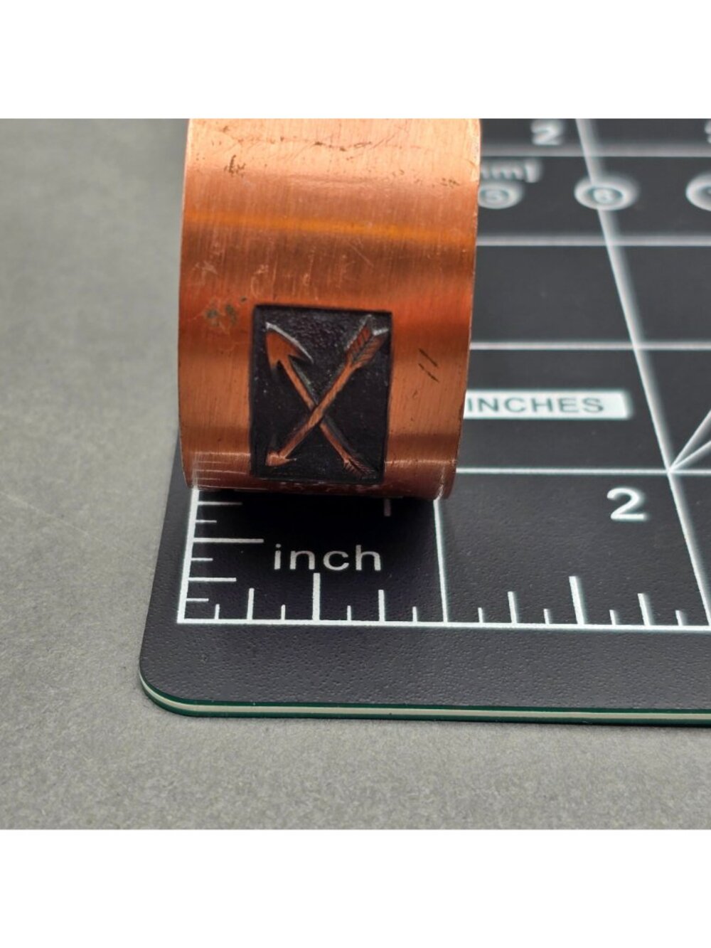 VTG Wheeler Copper Storyteller Wide Cuff Bracelet 6.75" Southwestern Thunderbird - Picture 7 of 9